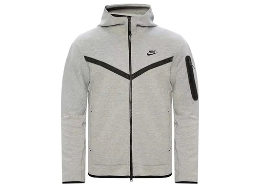 Nike Sportswear Tech Fleece Windrunner Full Zip Hoodie (FW24) Dark Grey Heather/Black