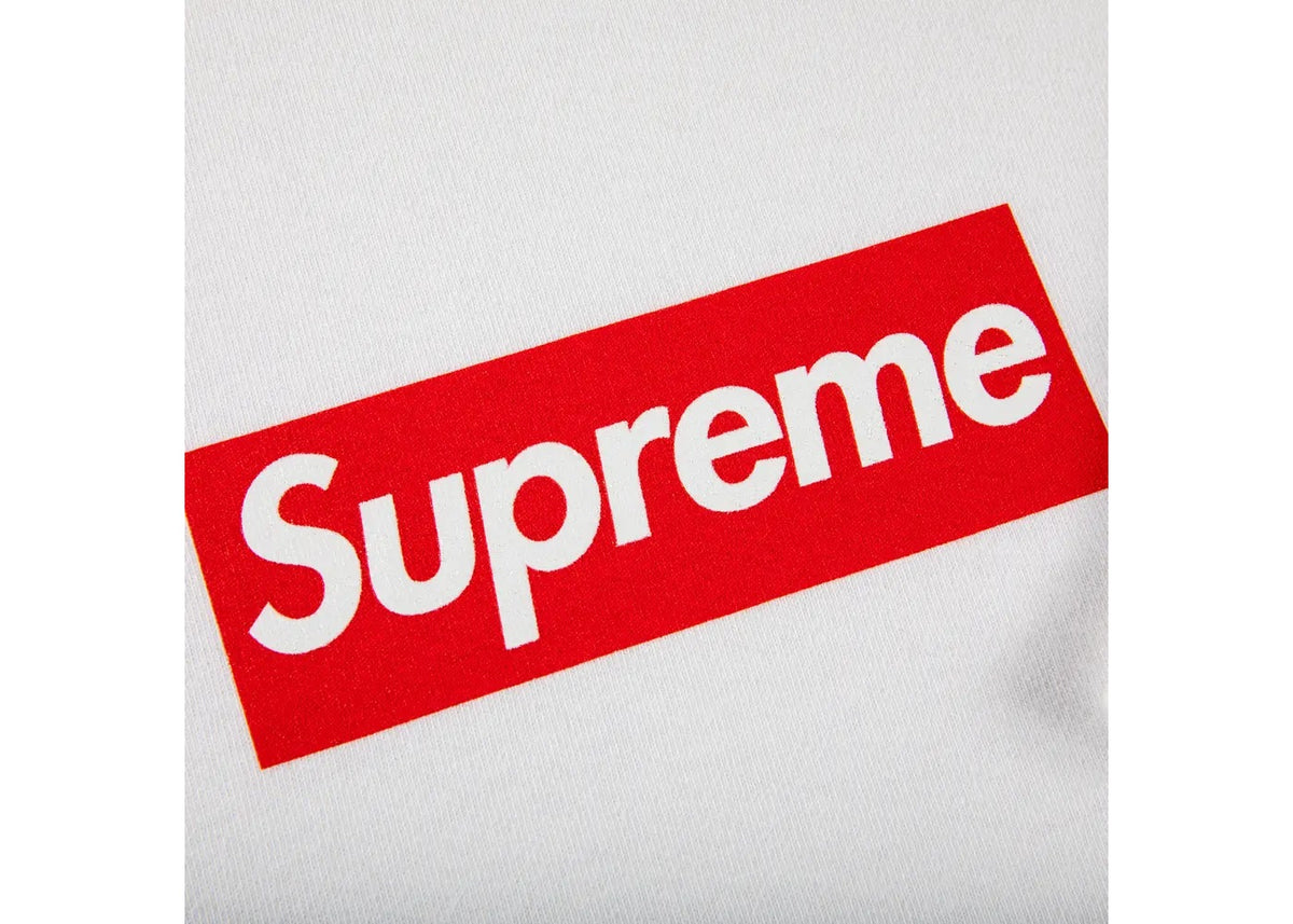 Supreme Red Box Logo LS Long-sleeved tee White
