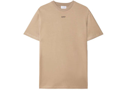Off White Slim S/S Tee Beige