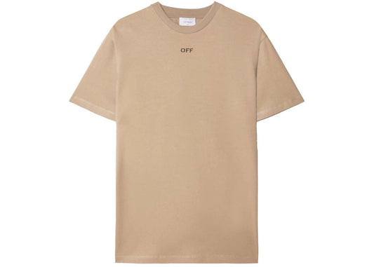 Off White Slim S/S Tee Beige