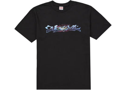 Supreme Blue Graffiti Tag Tee Black