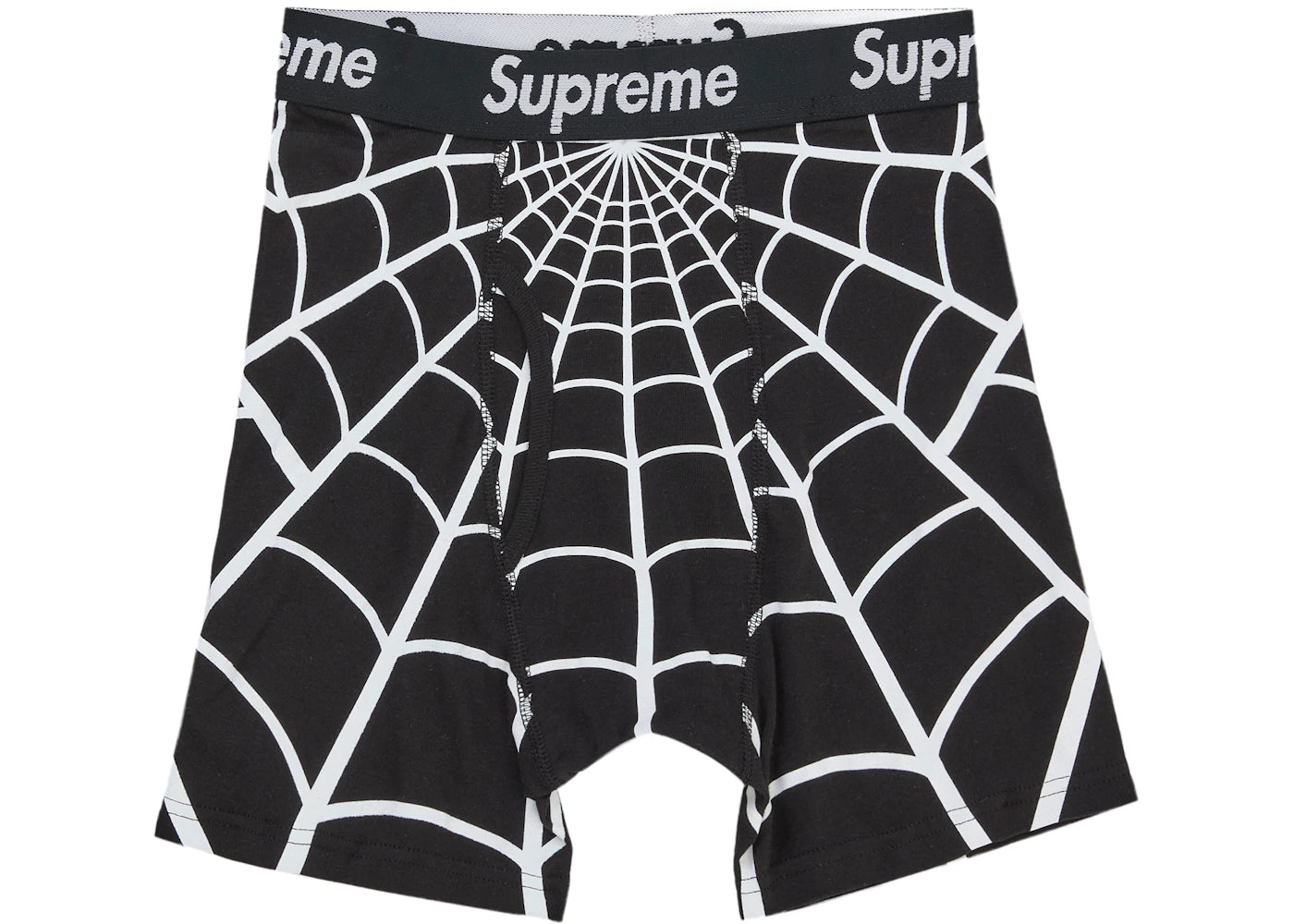 Supreme Hanes Spider-Man Boxer Briefs (2 Pack) Black Boxerky