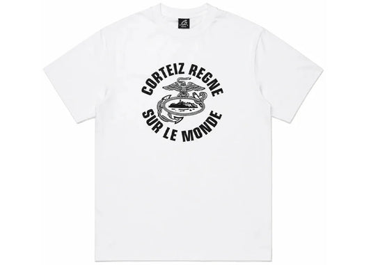 Corteiz Eagle Regne Sur Le Monde Tee White