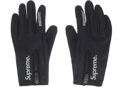 Supreme WINDSTOPPER Zip Gloves (FW25) Black