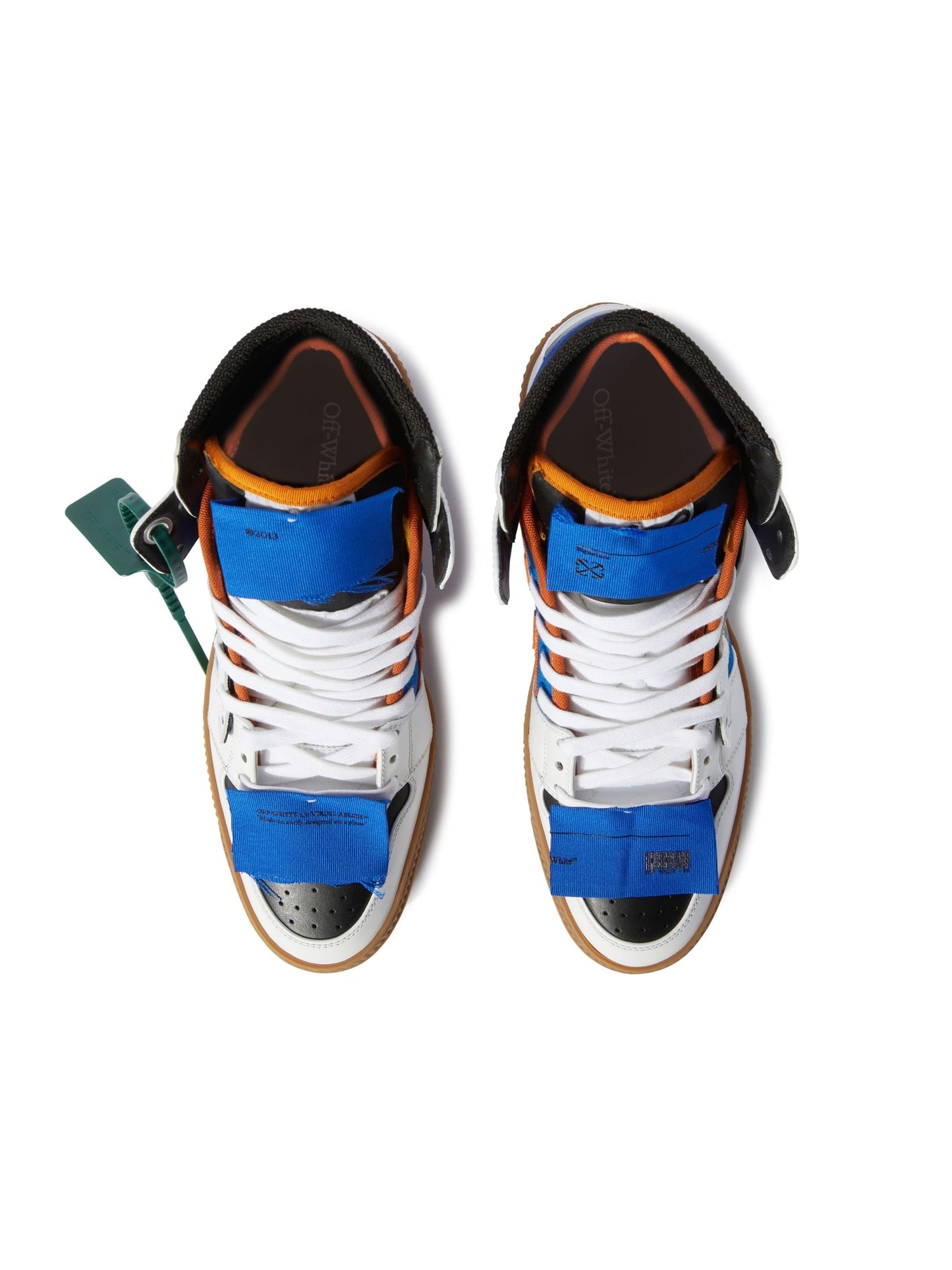 Off White 3.0 Off Court Calf Leather Blue Fluo White