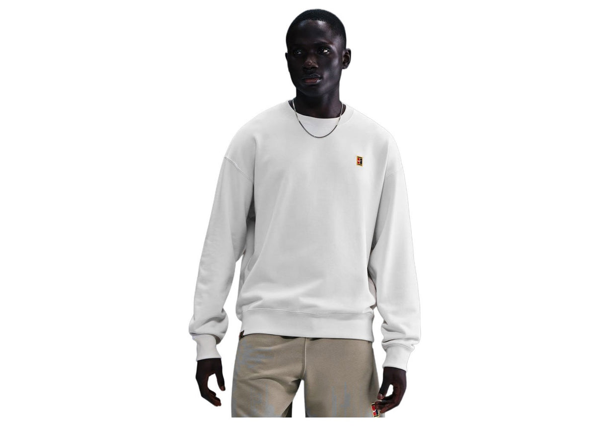 NikeCourt Men's French Terry Crewneck Top Phantom