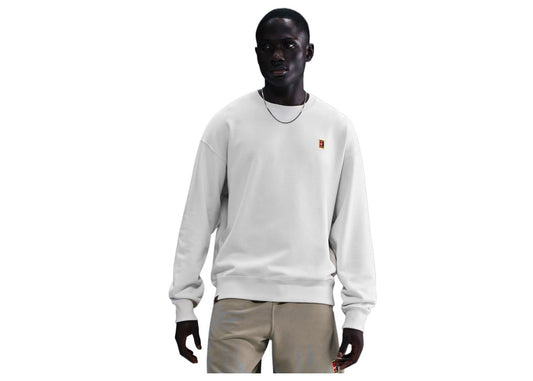 NikeCourt Men's French Terry Crewneck Top Phantom