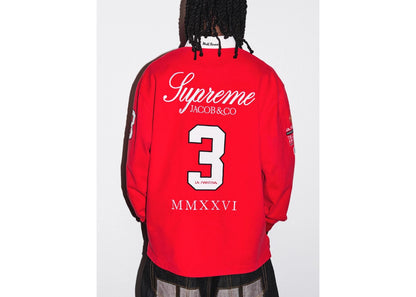 Supreme La Martina Jacob & Co Rugby Long Sleeve Polo Red