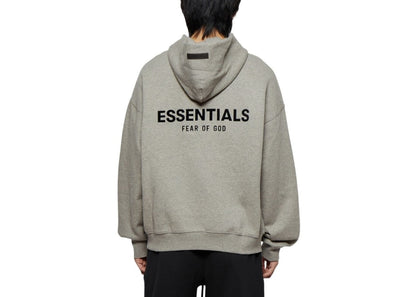Fear Of God Essentials Hoodie Dark Oatmeal Grey