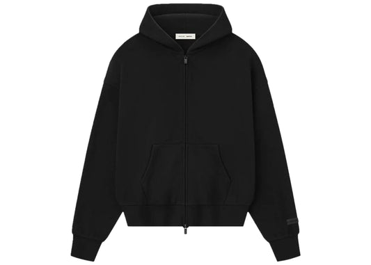 Fear of God Essential Fleece Zip Up Hoodie Black