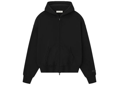 Fear of God Essential Fleece Zip Up Hoodie Black