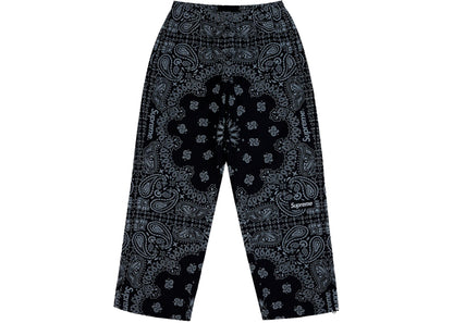 Supreme Reflective Bandana Track Pant Black
