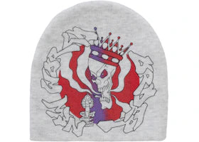 Supreme New World Order Beanie Heather Grey