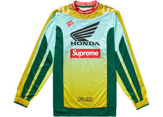 Supreme Honda Fox Racing Moto Jersey Top Moss Green