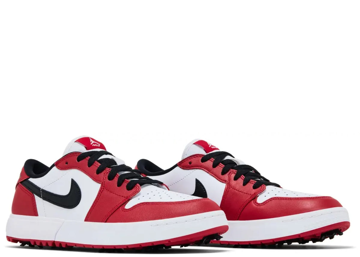 Jordan 1 Low Golf Spiked Varsity Red White Black