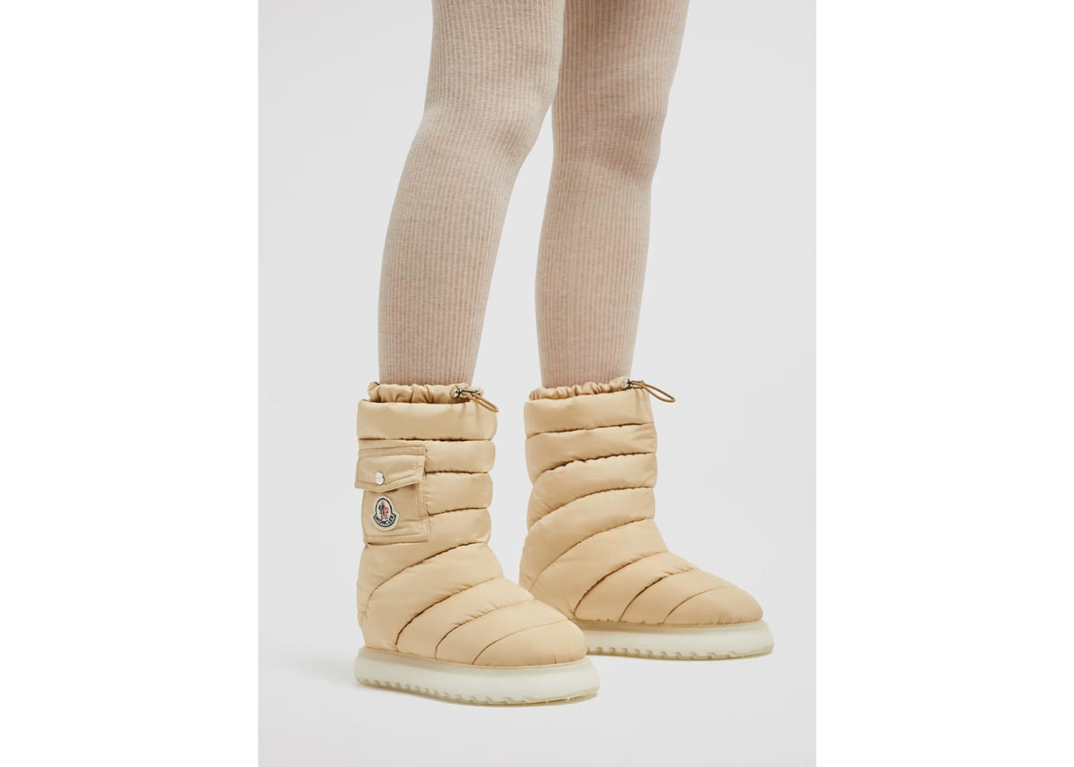 Moncler Gaia Pocket Mid Snow Boots Cream