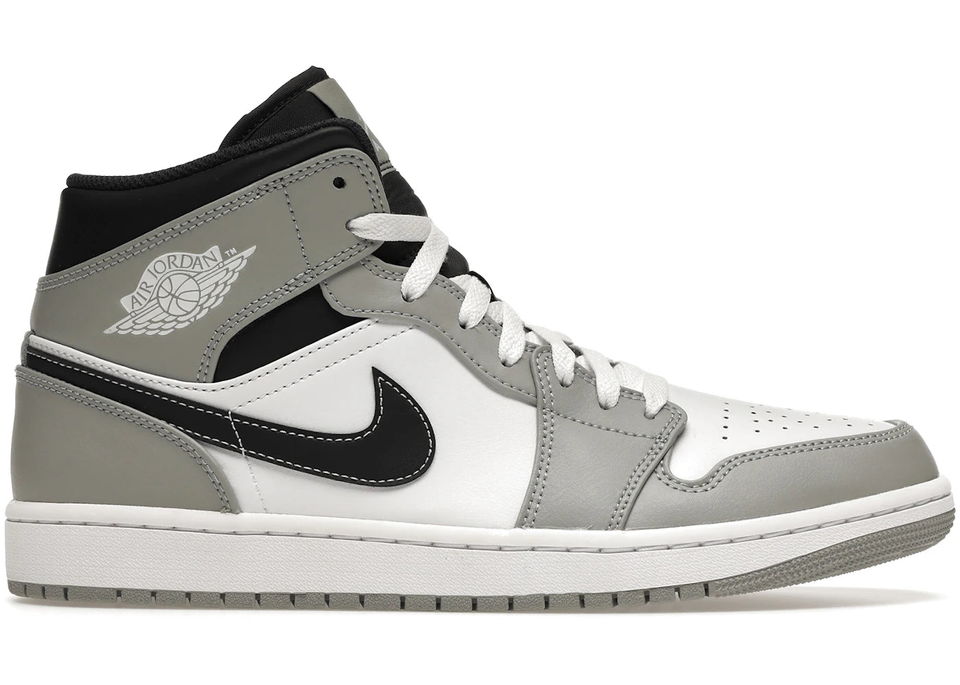 Air Jordan 1 Mid Light Smoke Grey Anthracite Black