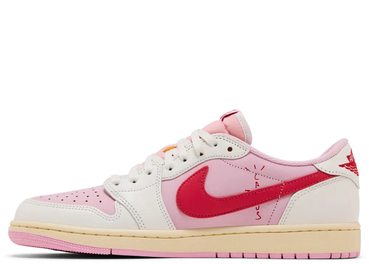 Jordan 1 Retro Low OG SP Travis Scott Sail Tropical Pink