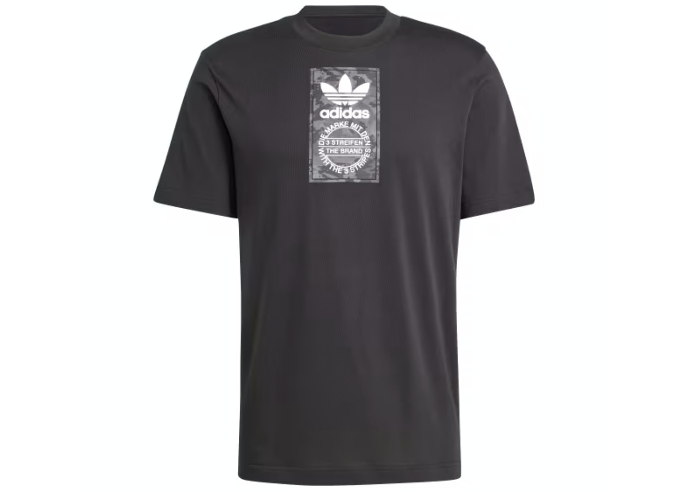 adidas Tee Camo Label Black