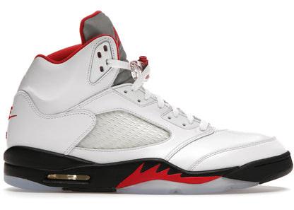 Air Jordan 5 Retro Fire Red Silver Tongue White (2020)