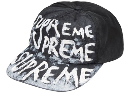 Supreme Painted 5-Panel Hat Cap Black