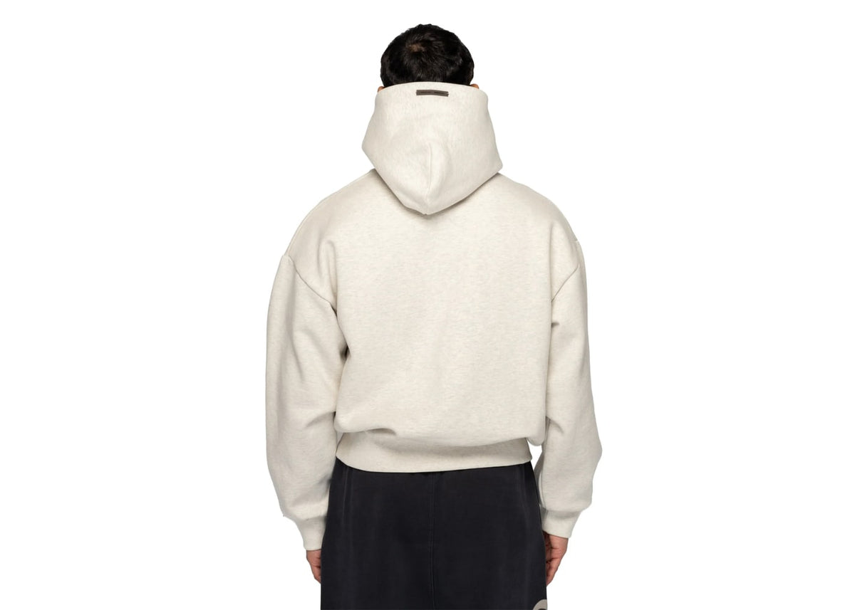 Fear of God Essentials Embossed Essentials Classic Hoodie Oatmeal Heather White