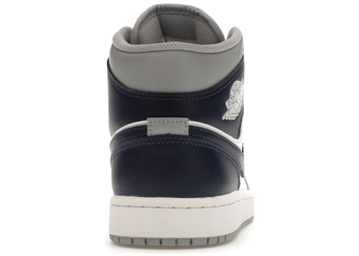 Jordan 1 Mid Wolf Grey Midnight Navy