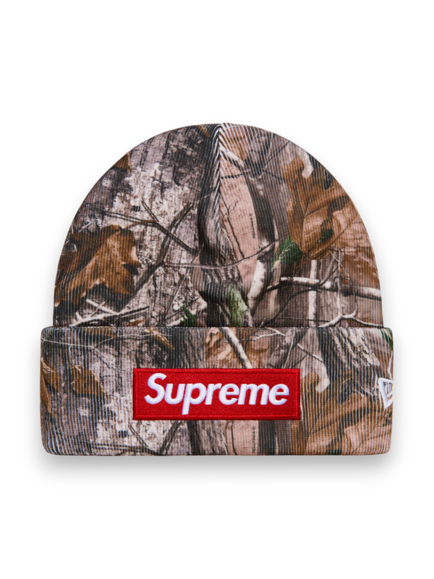 New Era Supreme Box Logo beanie camo