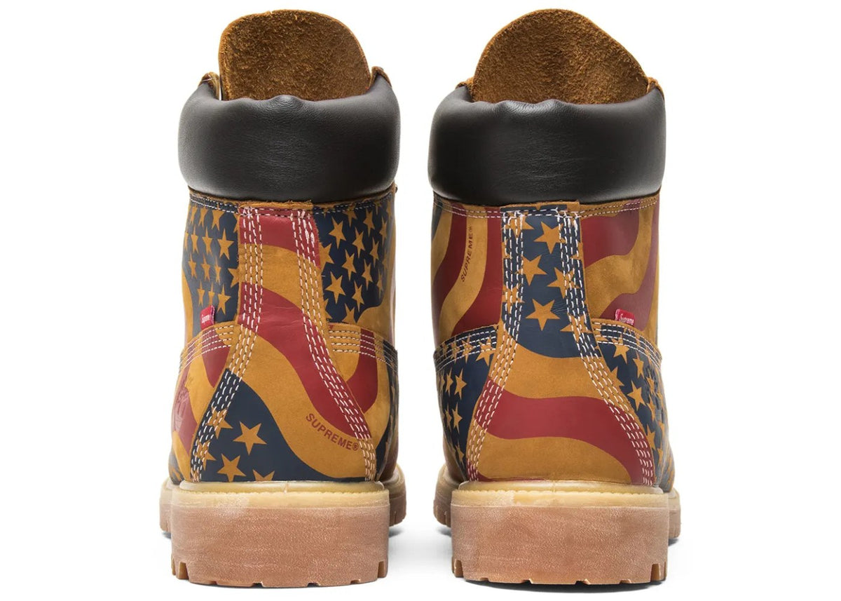 Timberland 6" Boot Supreme Stars & Stripes Wheat American Flag