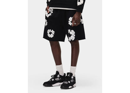 Denim Tears The Cotton Wreath Shorts Black