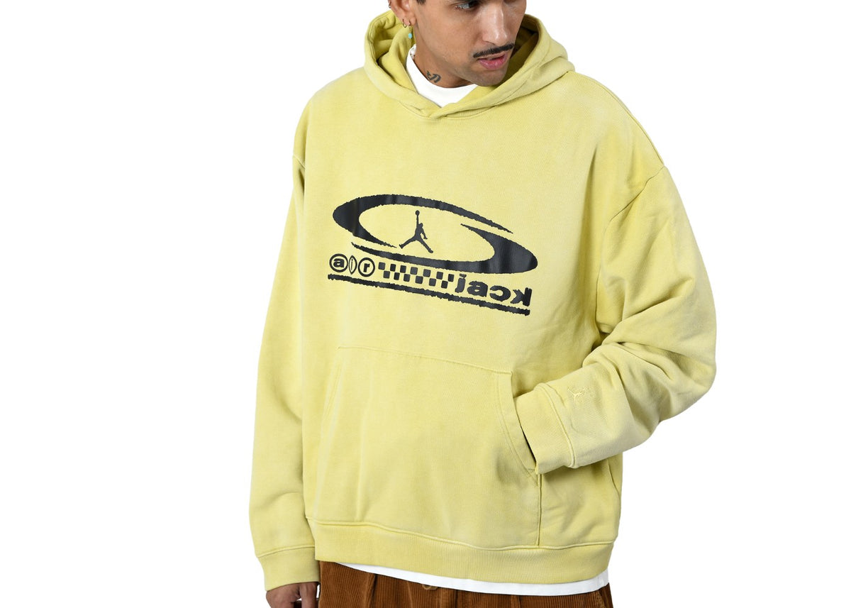 Jordan Travis Scott Pullover Hoodie Celery Yellow