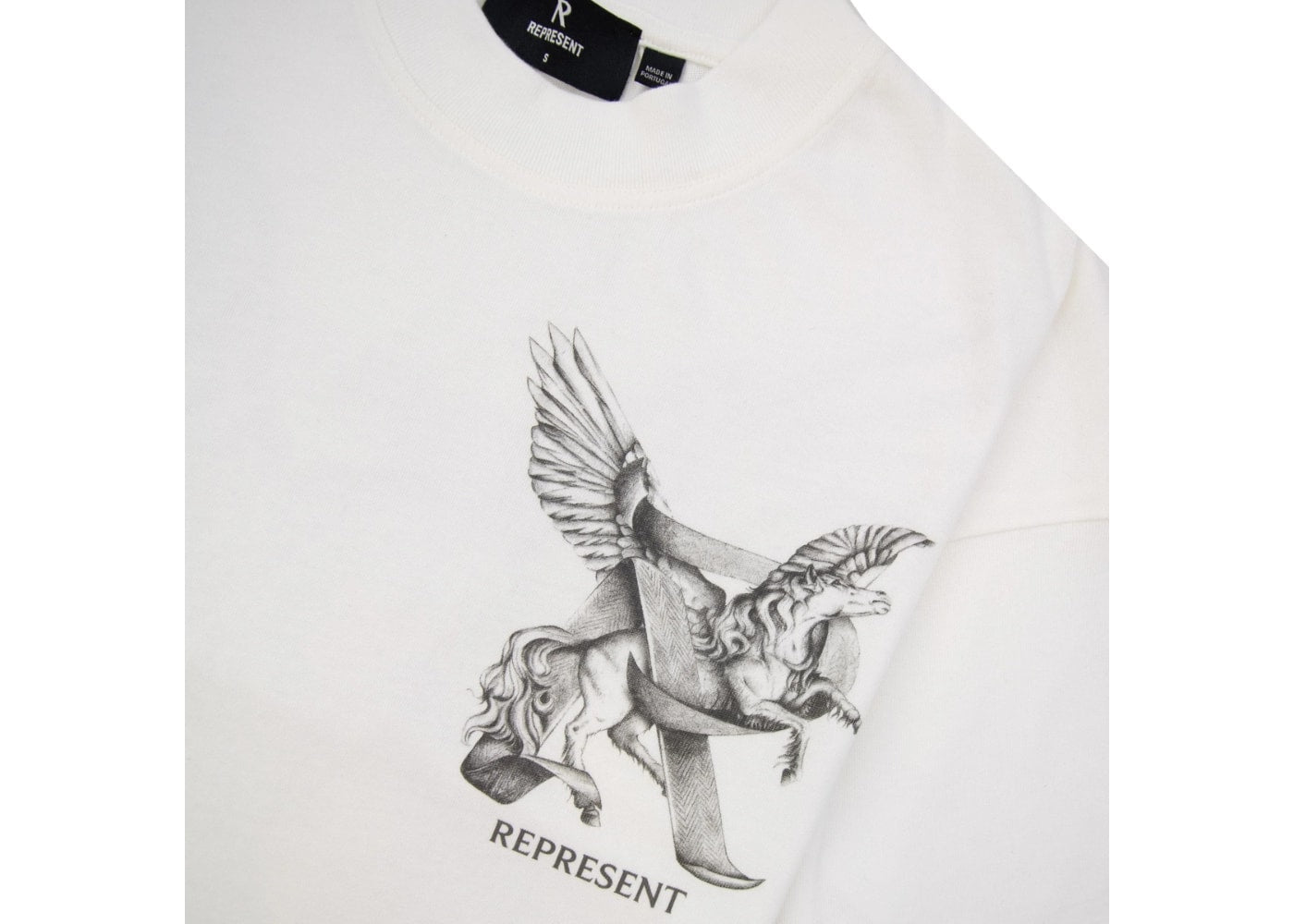 Represent Elegance In Motion T-Shirt Flat White