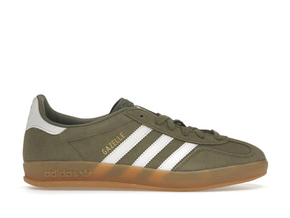 adidas Gazelle Indoor Olive Strata Cloud White Gum