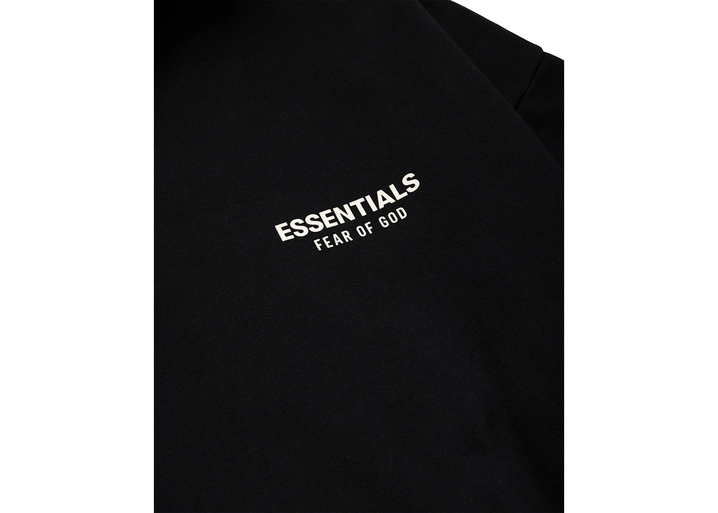 Fear of God Essentials Fleece Hoodie (FW24) Jet Black