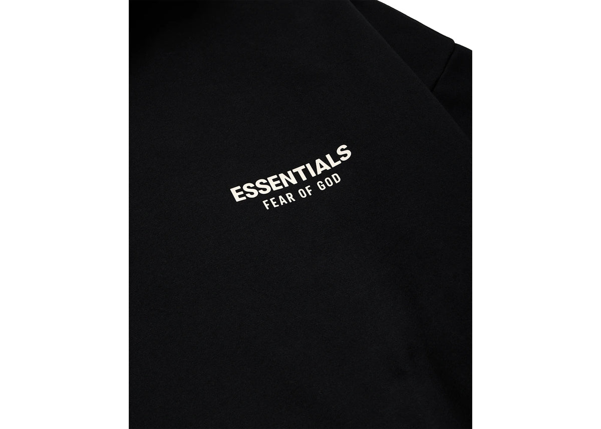 Fear of God Essentials Fleece Hoodie (FW24) Jet Black