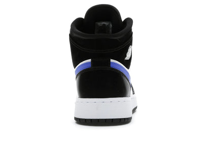 Jordan 1 Mid Black Racer Blue White (GS)