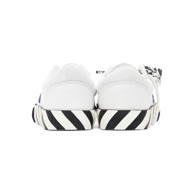 Off-White Vulcanized Vulc Low Top Canvas Sneakers White Purple (SS21)