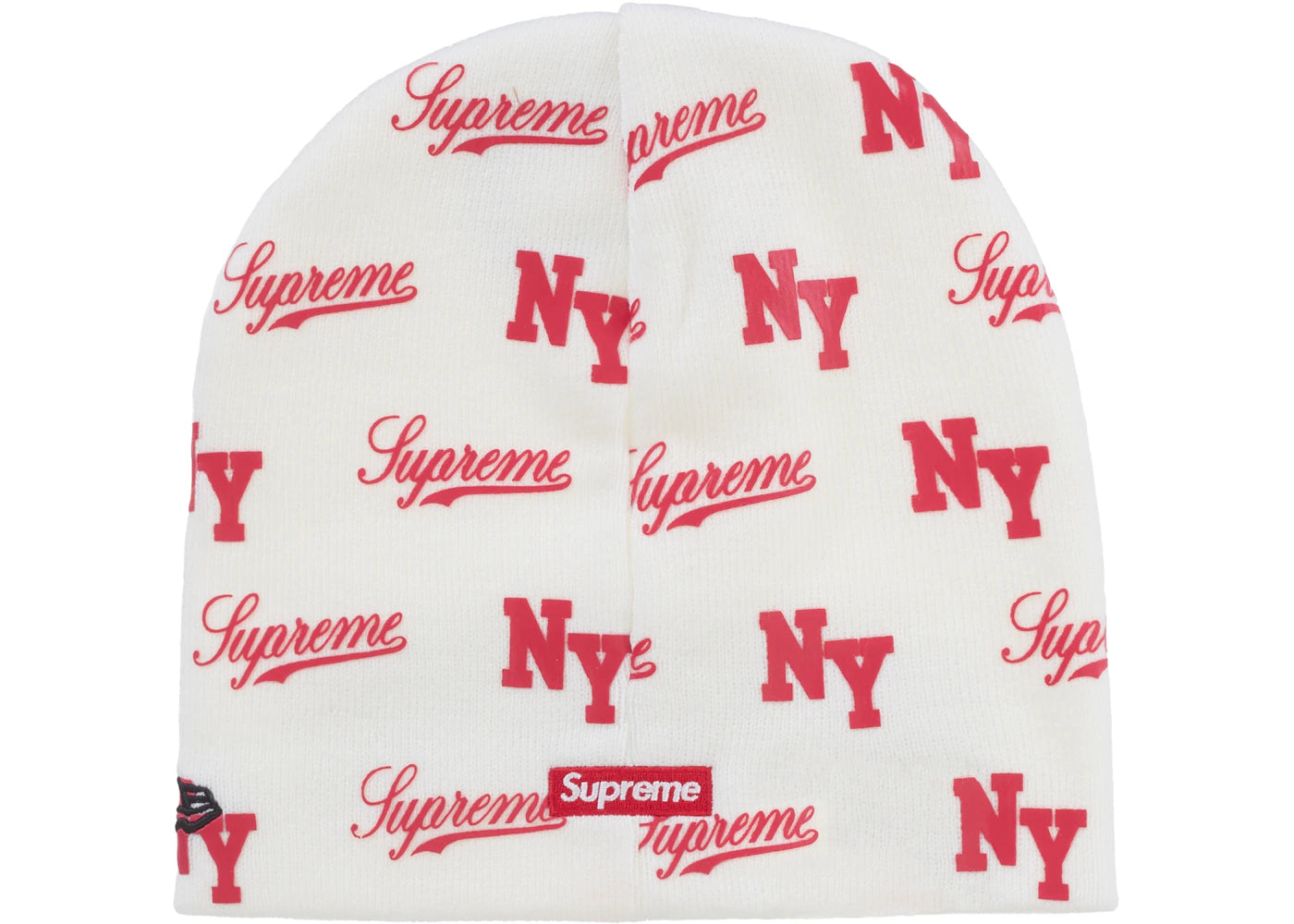 Supreme New Era Monogram Beanie White
