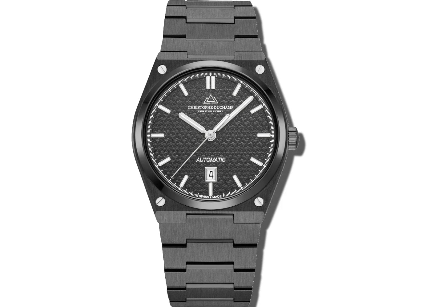 Christophe Duchamp Attitude Auto - Black Dial & 316L Stainless Steel Strap CD8801-05