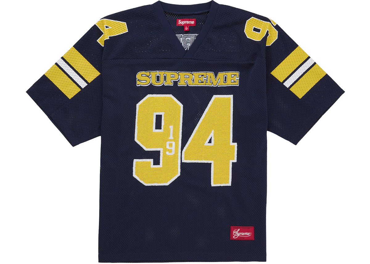 Supreme Sequin Football Jersey Navy
