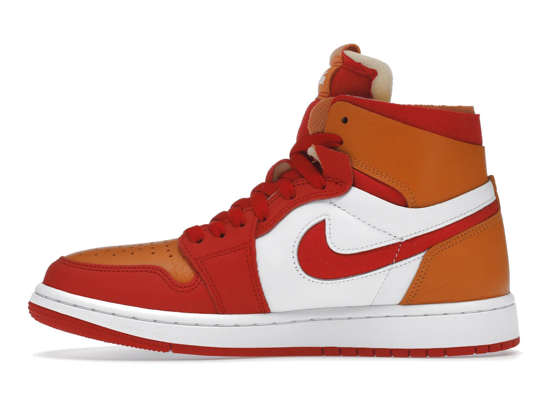 Jordan 1 High Zoom Air CMFT Fire Red Hot Curry (Women's)