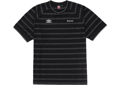 Supreme Umbro Stripe Soccer Jersey Black