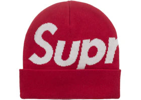 Supreme Big Logo Beanie (FW25) Red