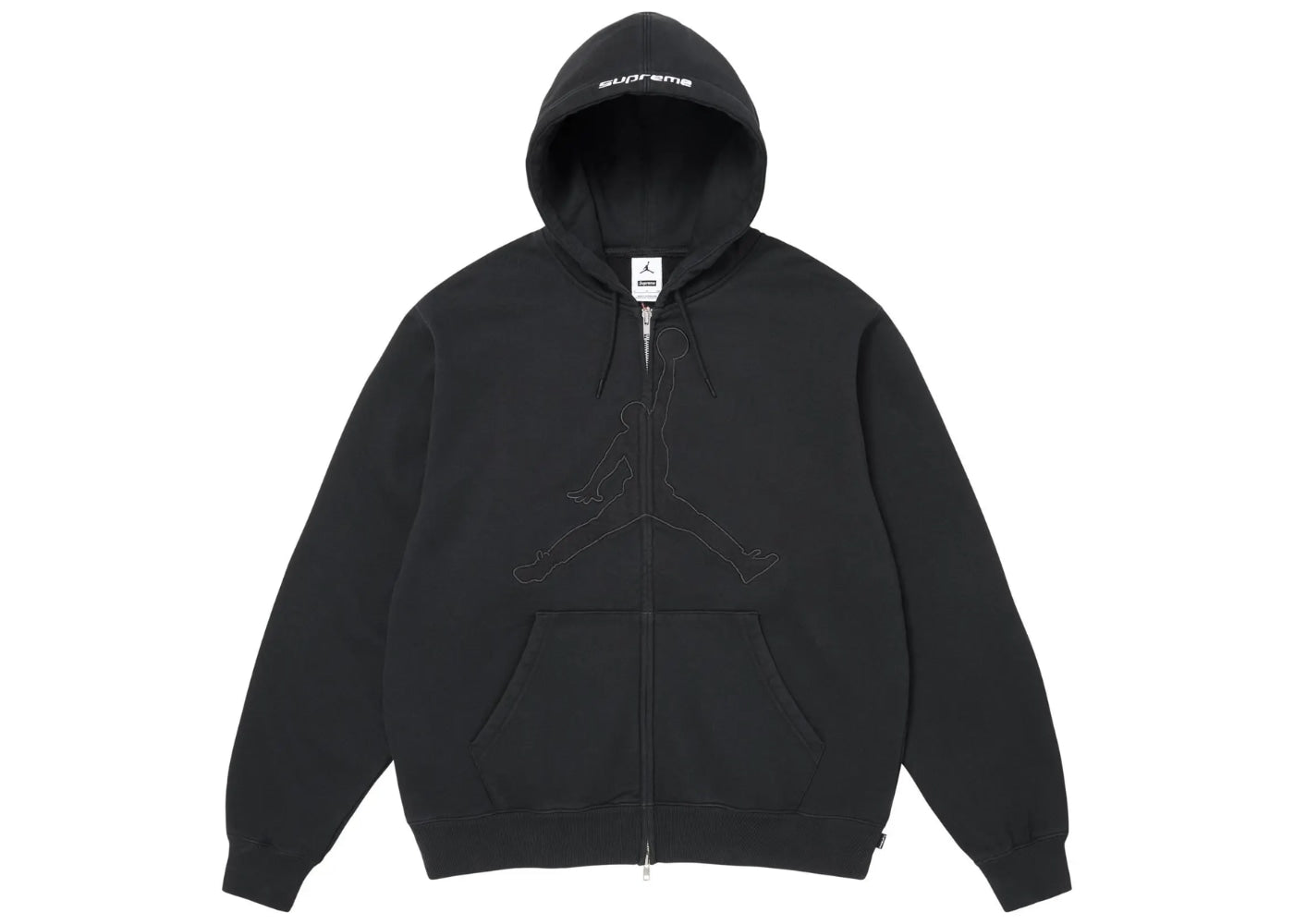Supreme Jordan Zip Up Hoodie (SS26) Black