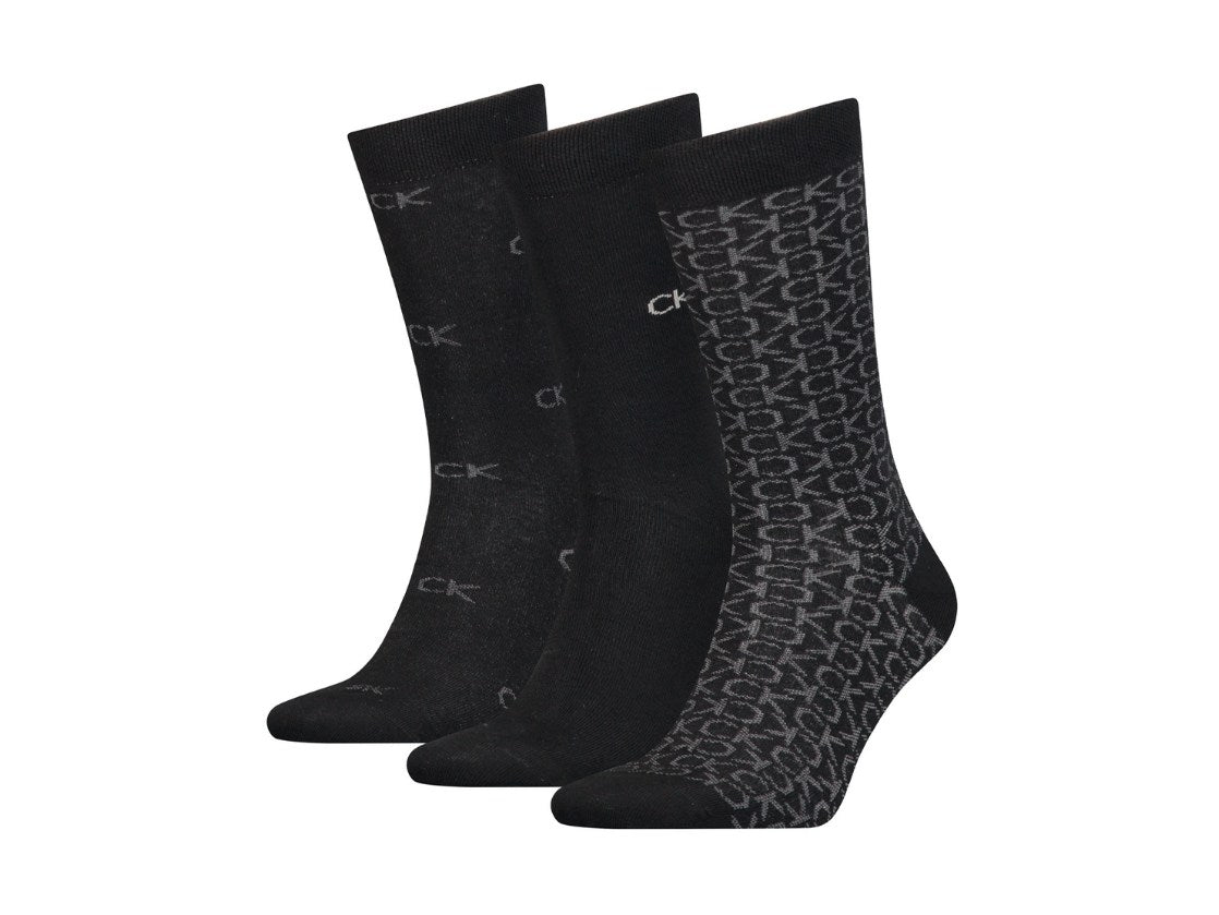 Calvin Klein Socks 3-pack Black Ponožky