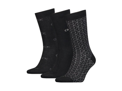 Calvin Klein Socks 3-pack Black Ponožky