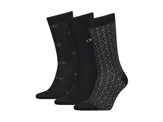 Calvin Klein Socks 3-pack Black Ponožky