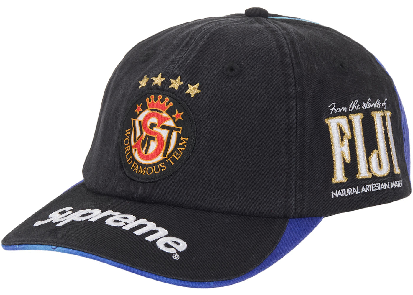 Supreme Fiji 6-Panel Black