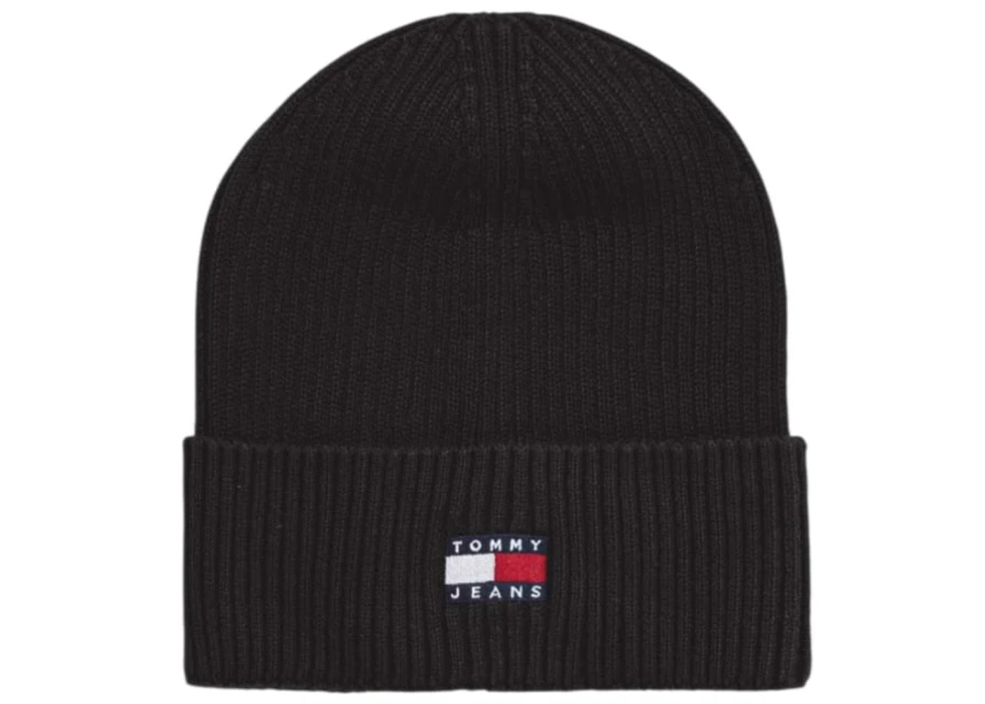 Tommy Jeans Cotton Beanie Black