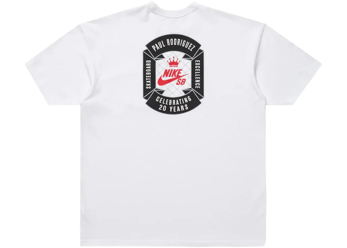 Nike SB Paul Rodriguez Max90 Skate T-shirt White